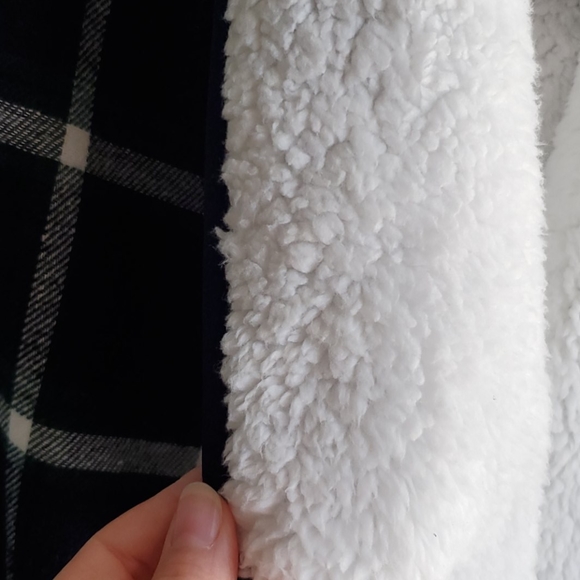 Mud Pie Plaid Ridley Sherpa Sweater Vest One Size New with tags - Picture 4 of 7